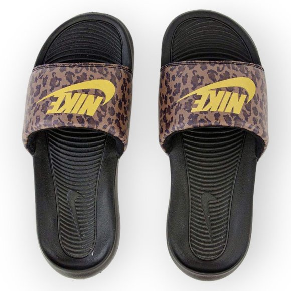 Nike Shoes - Nike Victori One Slides Sandals CN9676-200 Animal Print Leopard Womens Size 7